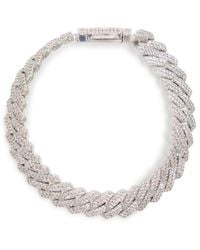 CERNUCCI - Iced Prong Cuban Bracelet - Lyst