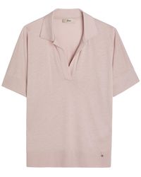 Herno - Fine-Knit Polo Top - Lyst
