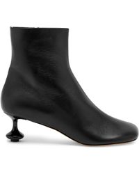 Loewe - Toy Sculpted-heel Leather Ankle Boots - Lyst