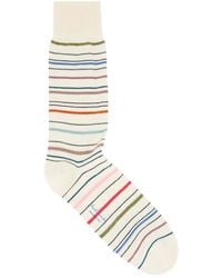 Paul Smith - Pencil Stripe Cotton-Blend Socks - Lyst