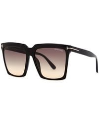 Tom Ford - Square-Frame Sunglasses Sabrina, Designer-Engraved Graduated Lenses, 100% Uv Protection - Lyst