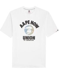 Aape - Logo-Print Cotton T-Shirt - Lyst