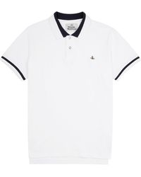 Vivienne Westwood - Logo Piqué Cotton Polo Shirt - Lyst