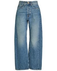 B Sides - Slim Lasso Structured Barrel-Leg Jeans - Lyst