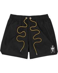 Rhude - Logo-embroidered Shell Swim Shorts - Lyst