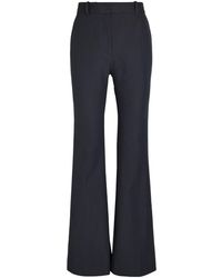 JOSEPH - Tafira Flared-Leg Stretch-Twill Trousers - Lyst
