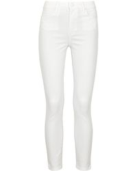 PAIGE - Hoxton Crop Skinny Jeans - Lyst