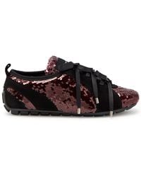 Simone Rocha - Ballerina Grip Sequin-Embellished Suede Sneakers - Lyst