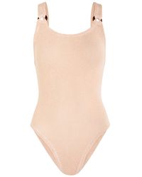 Hunza G - Domino Seersucker Swimsuit - Lyst