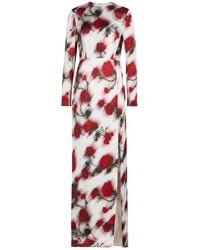 Patrick Mcdowell - Frances Floral Satin Maxi Dress - Lyst
