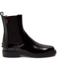 Tod's - Patent Leather Chelsea Boots - Lyst