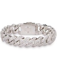 CERNUCCI - Prong Cuban 18Kt-Plated Bracelet, Bracelet - Lyst