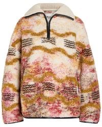 Isabel Marant - Marner Patterned Fleece Coat - Lyst