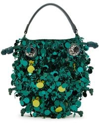 Anya Hindmarch - Beetle Sequin-Embellished Satin Cross-Body Bag - Lyst