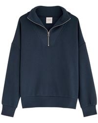 Varley - Hawley Half-Zip Stretch-Jersey Sweatshirt - Lyst