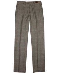 Gucci - Checked Wool-blend Trousers - Lyst