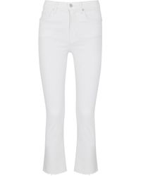 Veronica Beard - Carly Cropped Kick-flare Jeans - Lyst