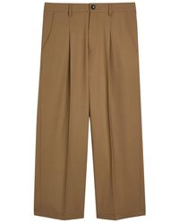 Maria McManus - Wide-Leg Stretch-Wool Trousers - Lyst