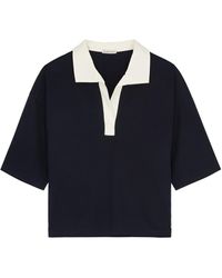 Moncler - Panelled Cotton Polo Shirt - Lyst