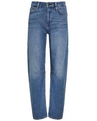 Rag & Bone - Stevie Tapered-Leg Denim Jeans - Lyst