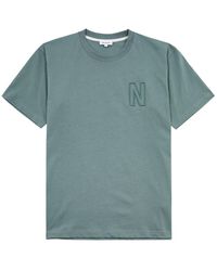 Norse Projects - Simon Logo-embroidered Cotton T-shirt - Lyst