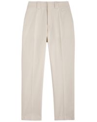 Dolce & Gabbana - Tapered-Leg Stretch-Cotton Trousers - Lyst