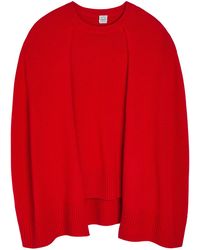 TOTEME - Cape-Effect Cashmere Jumper - Lyst