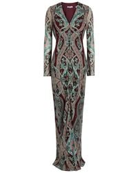 Veronica Beard - Daciana Paisley-Print Silk Maxi Dress - Lyst