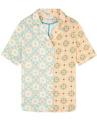 Never Fully Dressed - Margo Printed Cotton-blend Shirt - Lyst