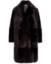 Nour Hammour - Evita Shearling Coat - Lyst