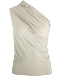 Entire studios - Pillar Ruched One-Shoulder Top - Lyst