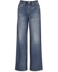 Rag & Bone - Miramar Jeans-print Cotton Sweatpants - Lyst
