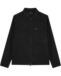Fred Perry - Crinkled Nylon Overshirt - Lyst