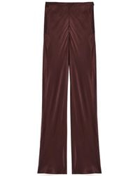 Shona Joy - La Lune Flared Satin Trousers - Lyst