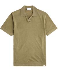 Les Deux - Emmanuel Linen-Blend Polo Shirt - Lyst