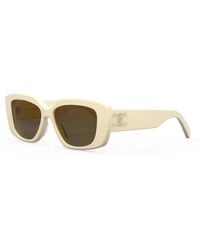 Celine - Triomphe Rectangle-Frame Sunglasses - Lyst