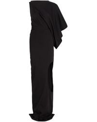 A.W.A.K.E. MODE - Asymmetric Cut-Out Cotton Maxi Dress - Lyst