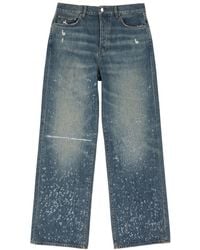 Amiri - Shotgun Distressed Straight-leg Jeans - Lyst