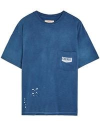 CHERRY LA - Chevron Boxy Paint-Splatter Cotton T-Shirt - Lyst