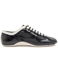 Dries Van Noten - Crinkled Leather Sneakers - Lyst