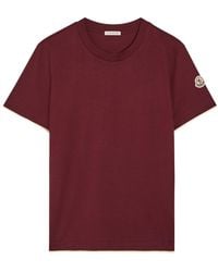 Moncler - Logo-Appliquéd Scalloped Cotton T-Shirt - Lyst