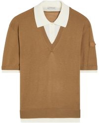 Moncler - Layered Wool Polo Top - Lyst