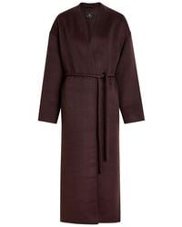 Anine Bing - Hunter Belted Wool And Cashmere-Blend Coat - Lyst