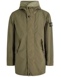 Stone Island - Light Compact Shell Parka Coat - Lyst
