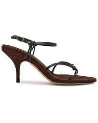 Chloé - Matilda 90 Leather And Suede Sandals - Lyst