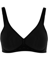 Wolford - Skin Seamless Stretch-cotton Soft-cup Bra - Lyst