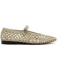 Le Monde Beryl - Mary Jane Woven Leather Flats - Lyst