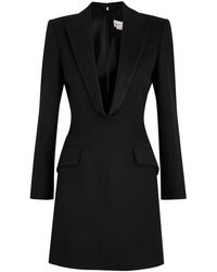 McQueen - Blazer Wool Mini Dress - Lyst