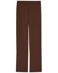 Reformation - Gale Straight-Leg Crepe Trousers - Lyst