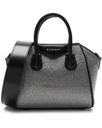 Givenchy - Antigona Toy Crystal-embellished Leather Top Handle Bag - Lyst